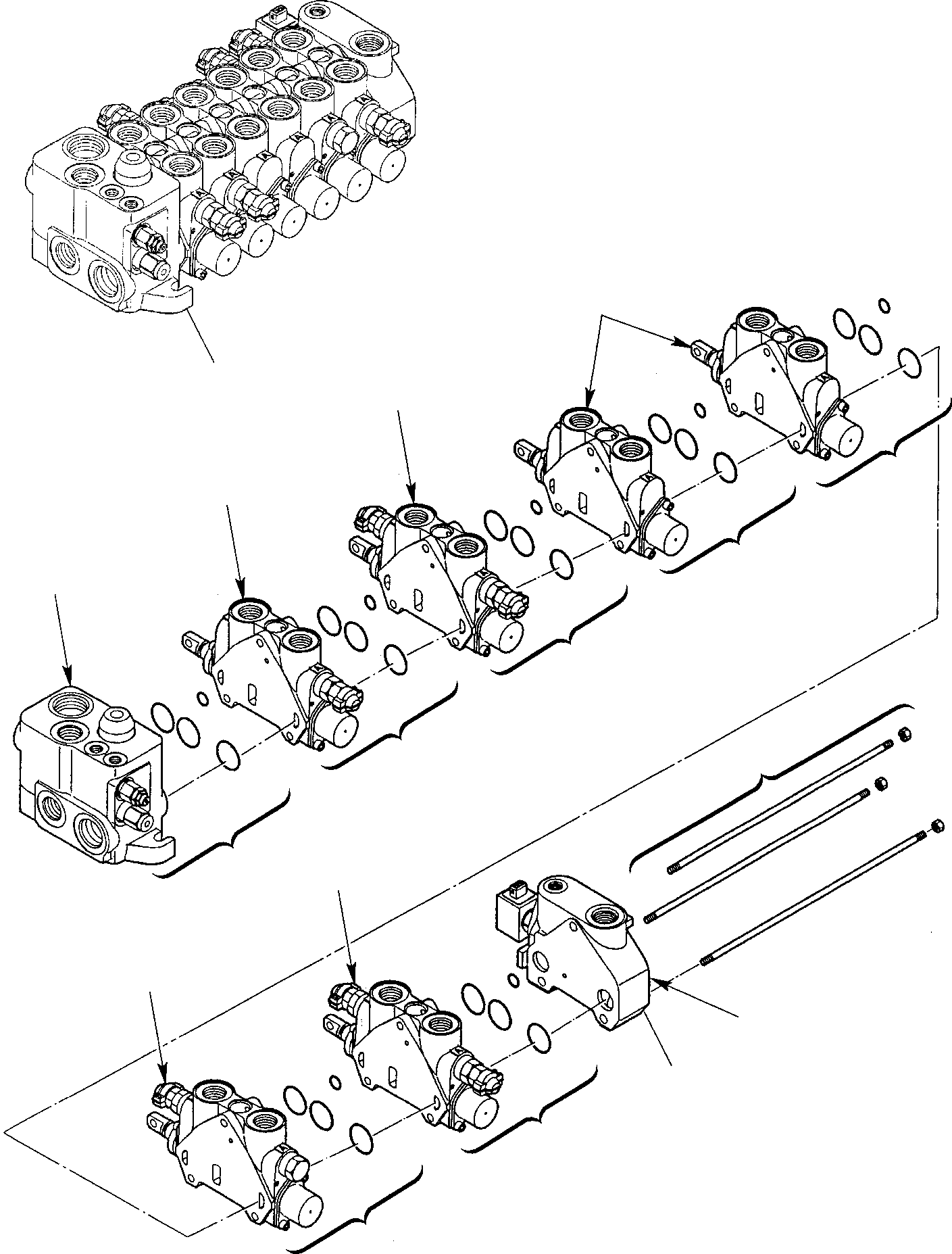 Part 14. BACKHOE CONTROL VALVE (1/8) [6290]