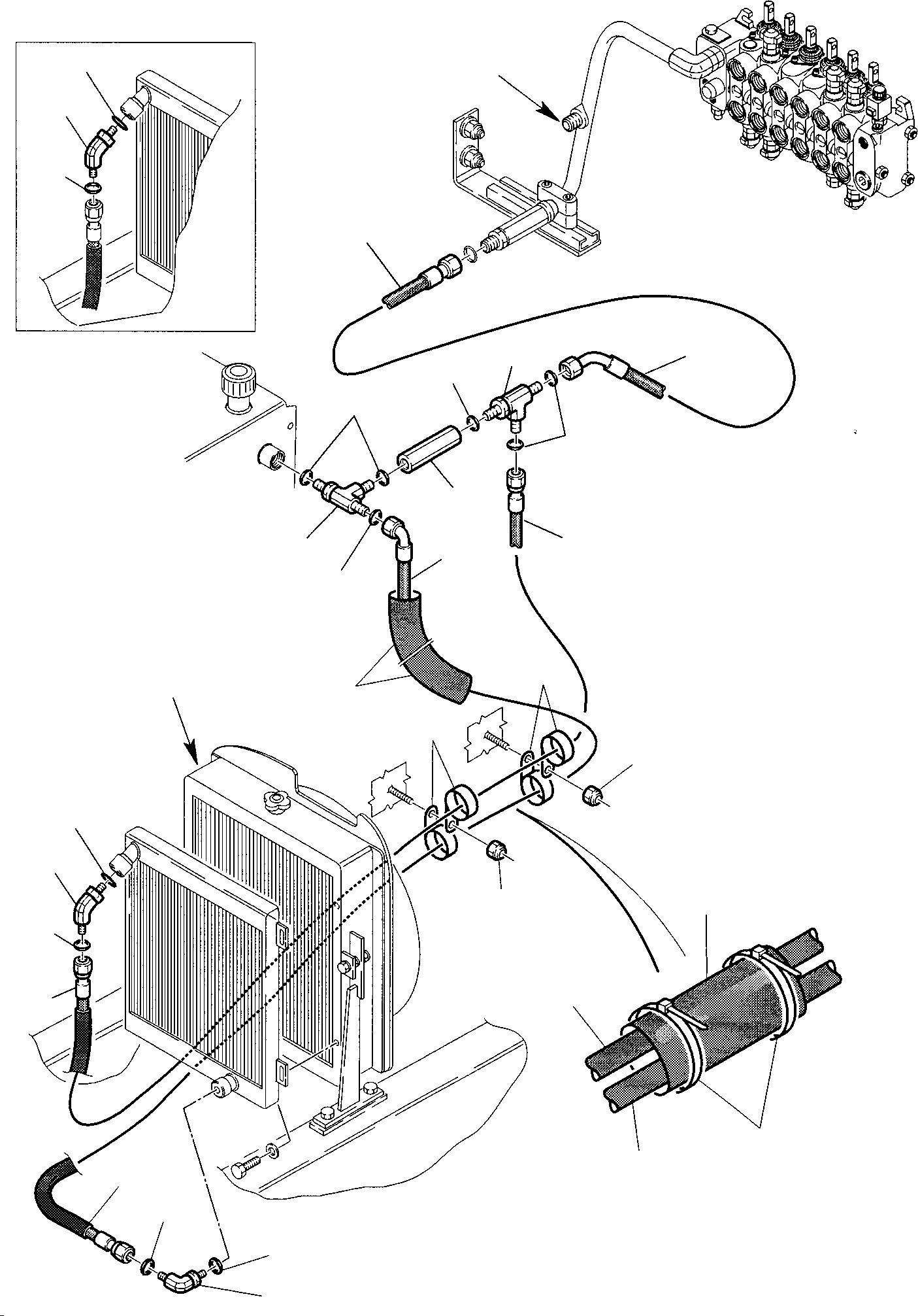 Part 30. HYDRAULIC PIPING (OIL COOLER AND RETURN LINE) (2/2) [6530]