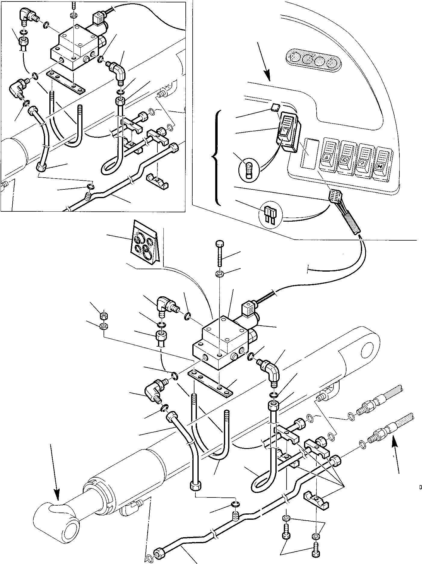 Part 37. HYDRAULIC PIPING (SHOVEL LIFTING CYLINDER) (ELECTRIC SAFETY VALVE) [6625]