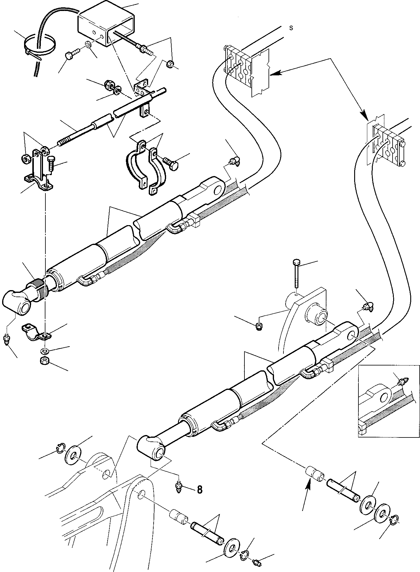 Part 39. HYDRAULIC PIPING (SHOVEL TIPPING CYLINDER LINE) (2/2) [6640]