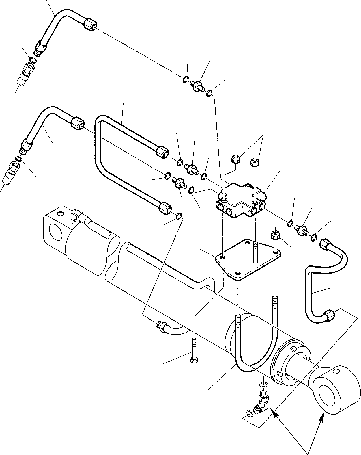 Part 48. HYDRAULIC PIPING (BOOM CYLINDER LINE) (SAFETY VALVE) [6725]