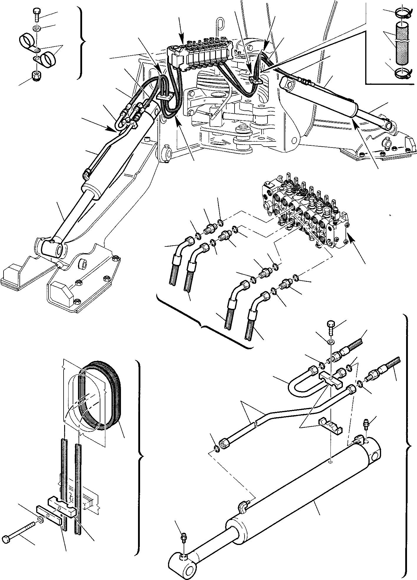 Part 54. HYDRAULIC PIPING (OUTRIGGER CYLINDER LINE) [6780]