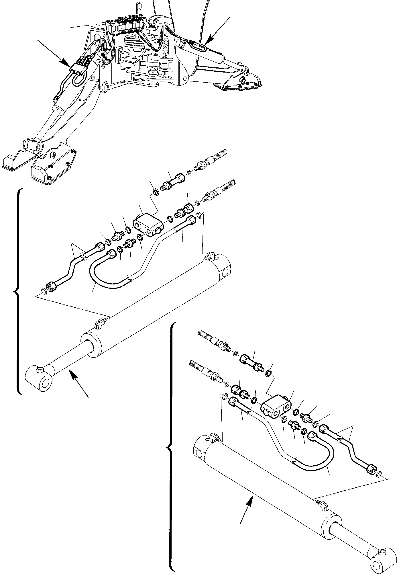 Part 57. HYDRAULIC PIPING (OUTRIGGER CYLINDER LINE) (SAFETY VALVES) [6800]