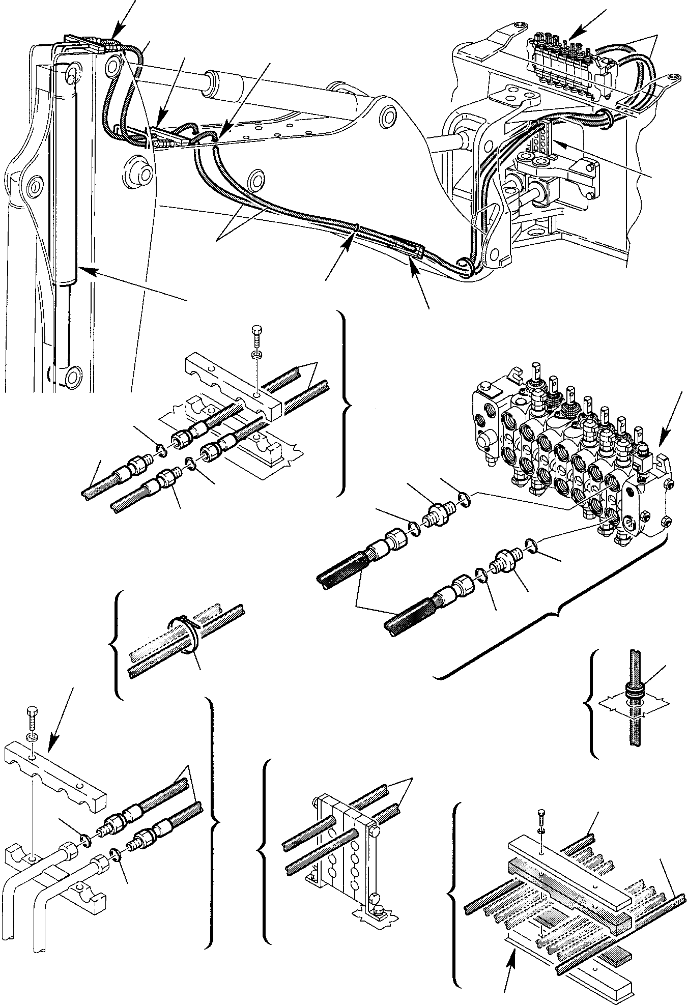 Part 61. HYDRAULIC PIPING (JIG ARM CYLINDER LINE) [6850]