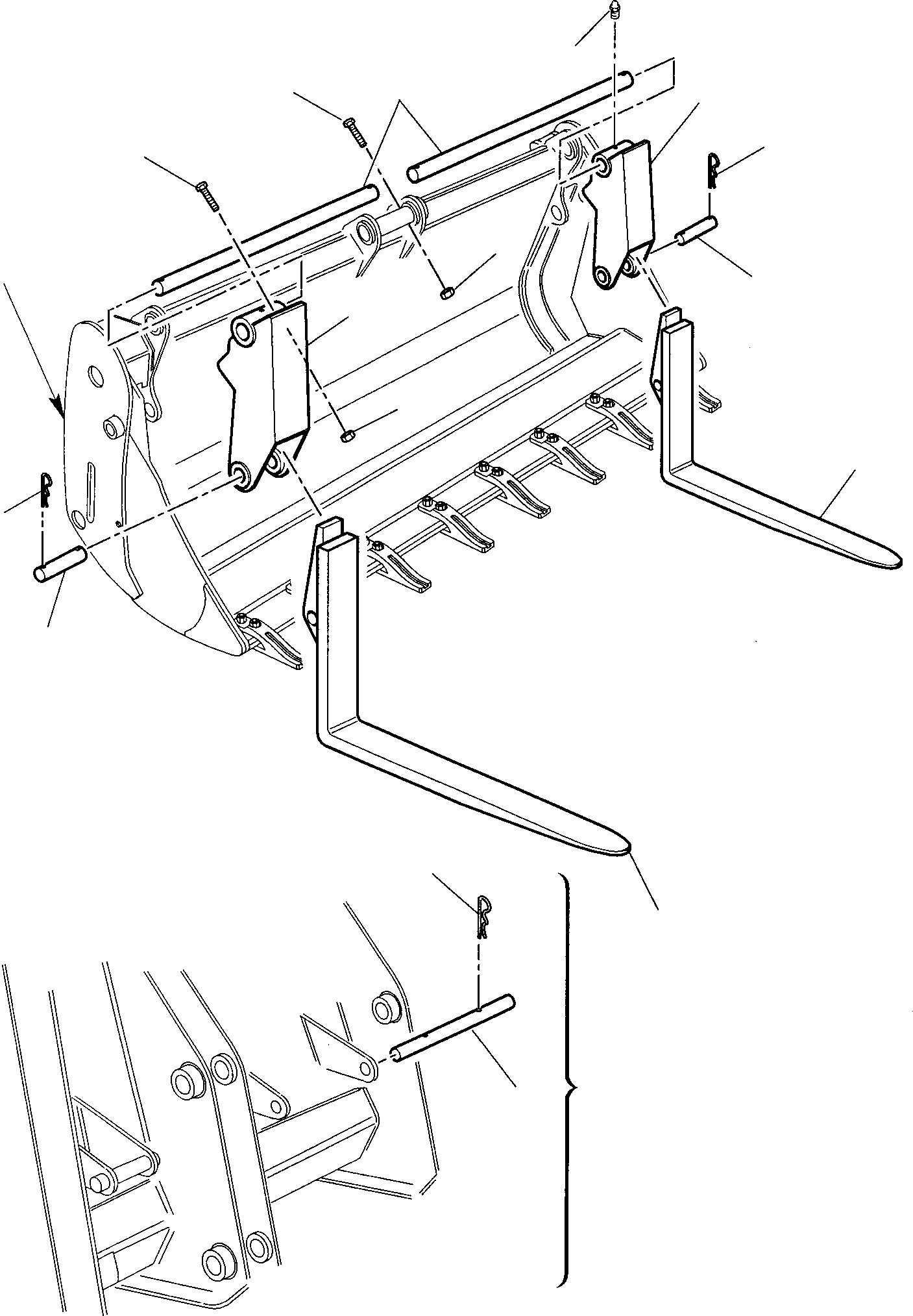 Part 14. FORK (FOR BUCKET 4 IN 1) [7150]