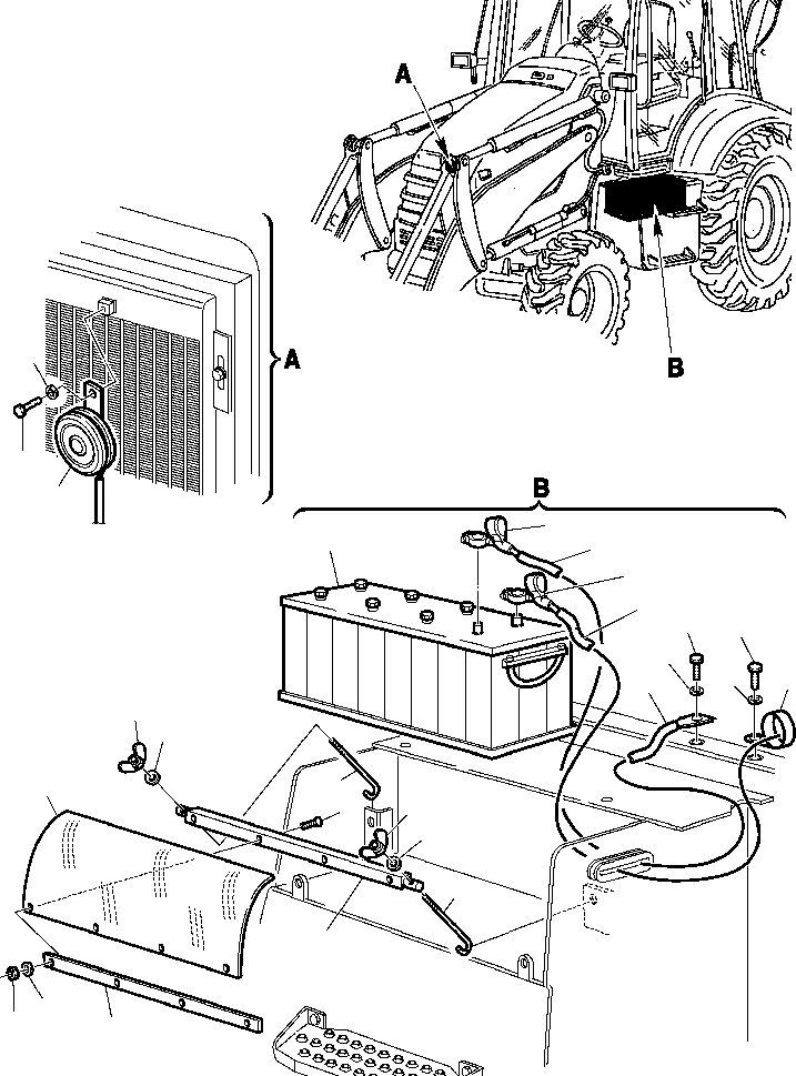 Part |$7. ELECTRICAL SYSTEM - BATTERY AND HORN [E1520-02A0]