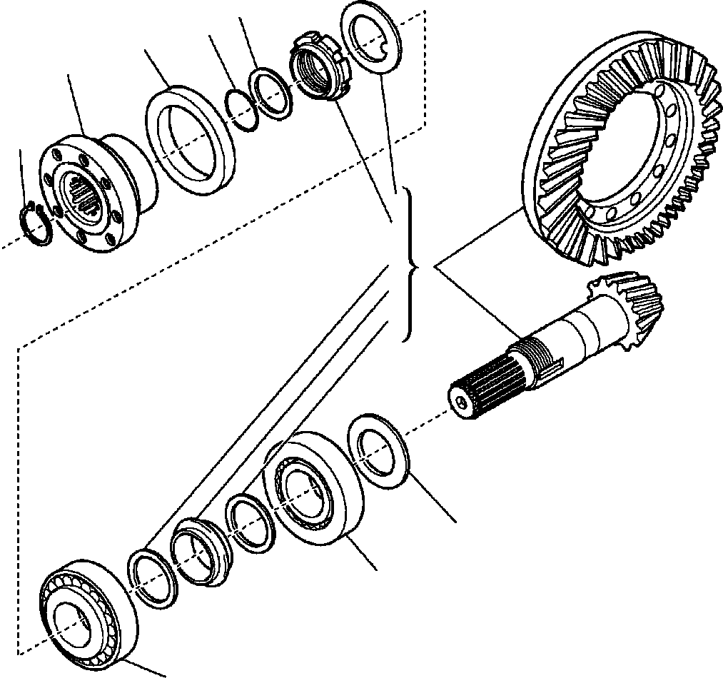 Part |$18. FRONT AXLE - BEVEL GEAR AND PINION [F3410-01A0]