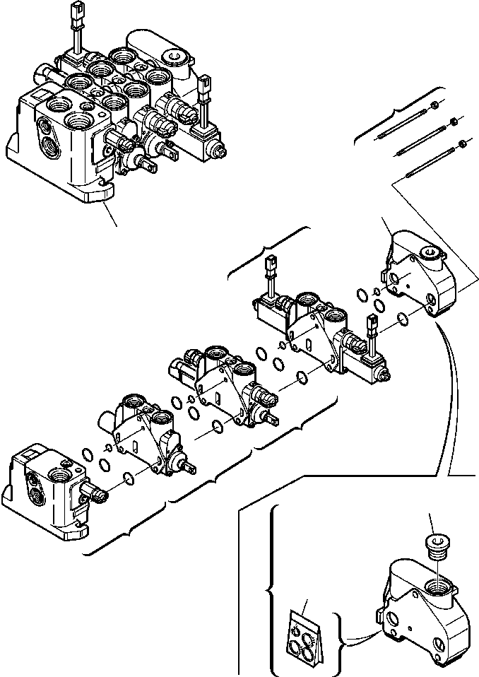 Part |$11. SHOVEL CONTROL VALVE - FOR BUCKET 4 IN 1 [H6260-02A0]