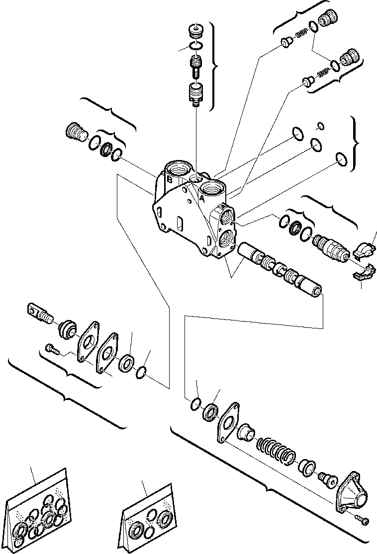 Part |$25. BACKHOE CONTROL VALVE - HAMMER CONTROL SECTION [H6345-01A0]