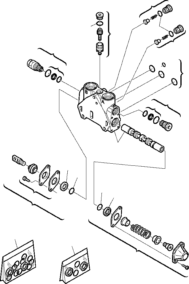 Part |$28. BACKHOE CONTROL VALVE - JIG ARM CONTROL [H6365-01A0]