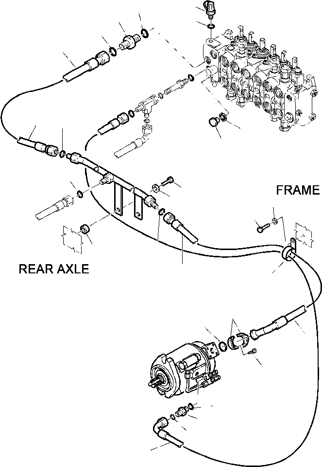 Part |$32. HYDRAULIC PIPING - DELIVERY LINE [H6510-01A0]