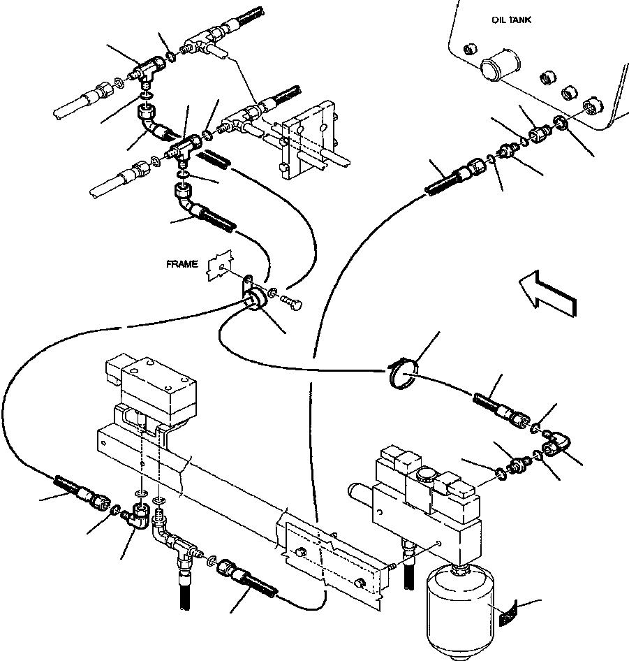 Part |$72. HYDRAULIC PIPING - RIDE CONTROL VALVE TO TANK [H6910-01A0]