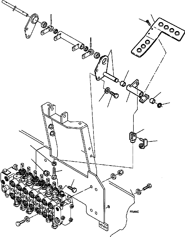 Part |$12. BACKHOE CONTROL PEDAL - KOMATSU LAYOUT - RIGHT SIDE [K4530-03A0]