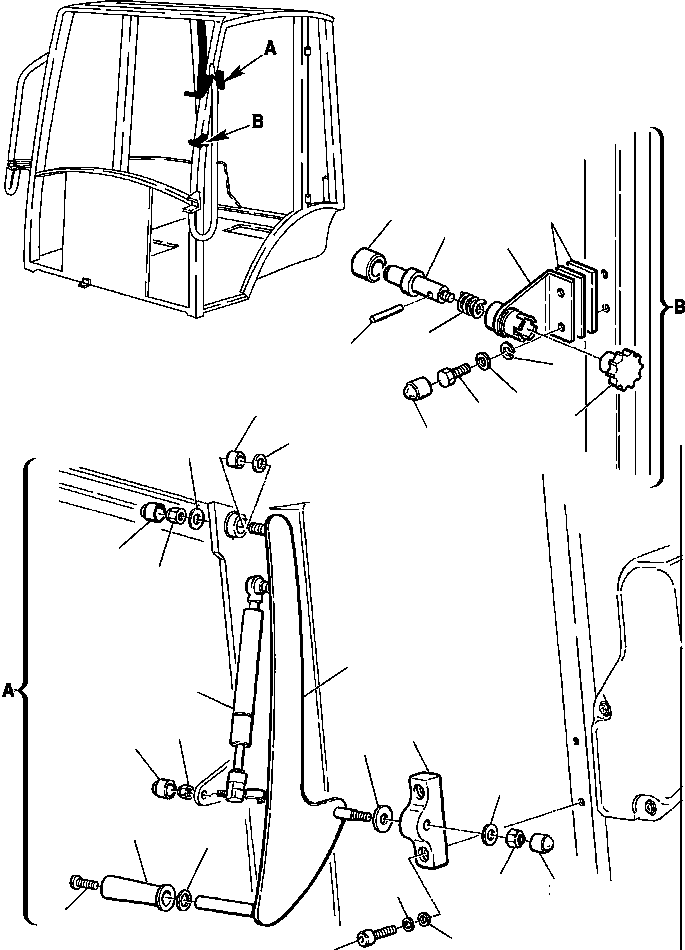 Part |$16. OPERATOR'S CAB ASSEMBLY [K5205-02A0]