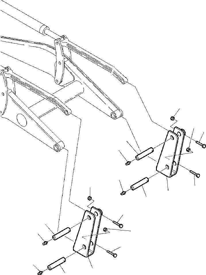 Part |$1. SAFETY BRACKET - LOADER ARM END [T7005-01A0]