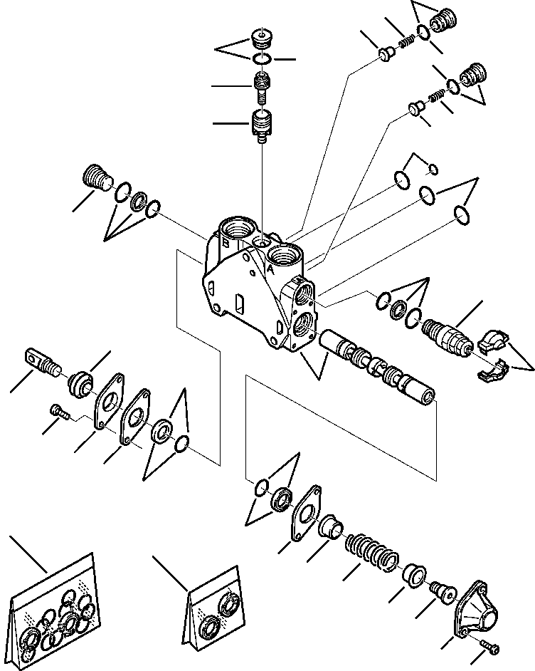 Part |$46. BACKHOE VALVE - HAMMER SECTION [H6305-01A7]