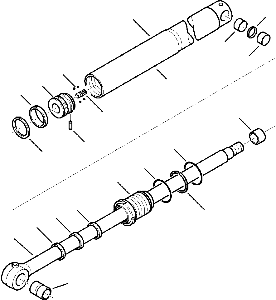 Part |$120. BACKHOE CYLINDER - LEFT OUTRIGGER [H7011-01A1]