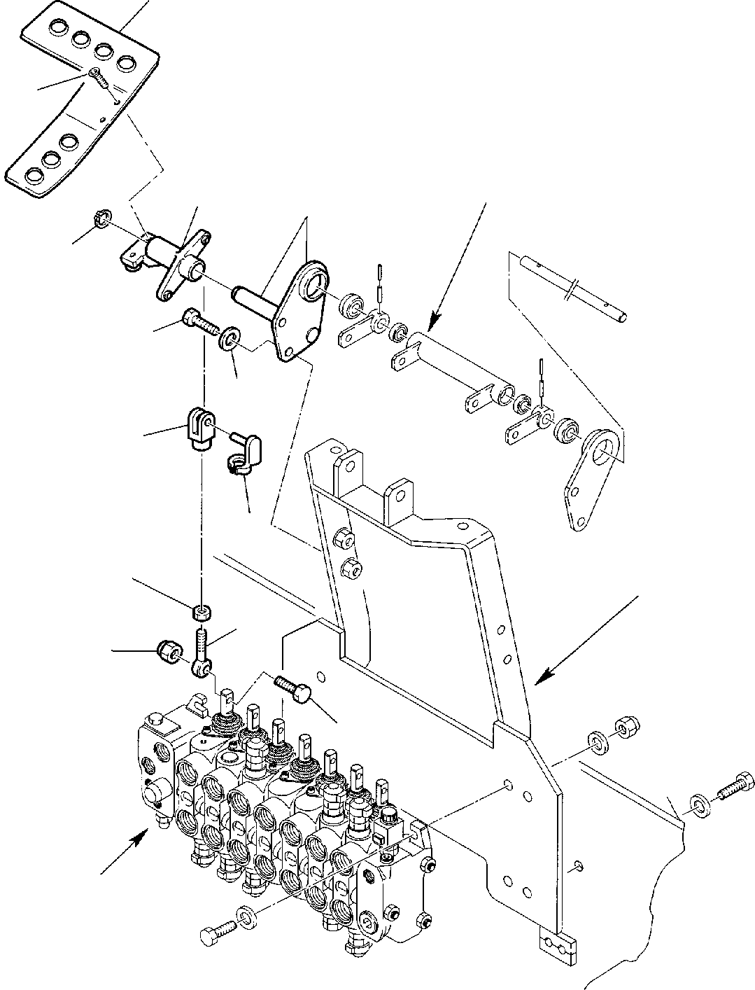 Part 11. BACKHOE CONTROL PEDAL (LEFT SIDE) KOMATSU LAYOUT CONTROL [4510]