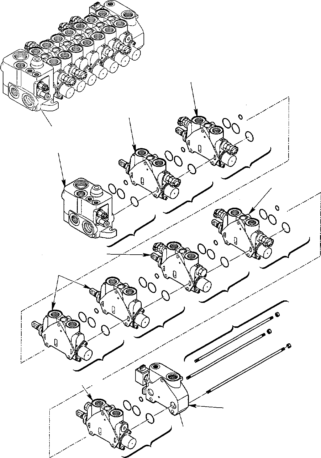 Part 24. CONTROL VALVE (7 SECTION) (FOR JIG ARM) [6360]