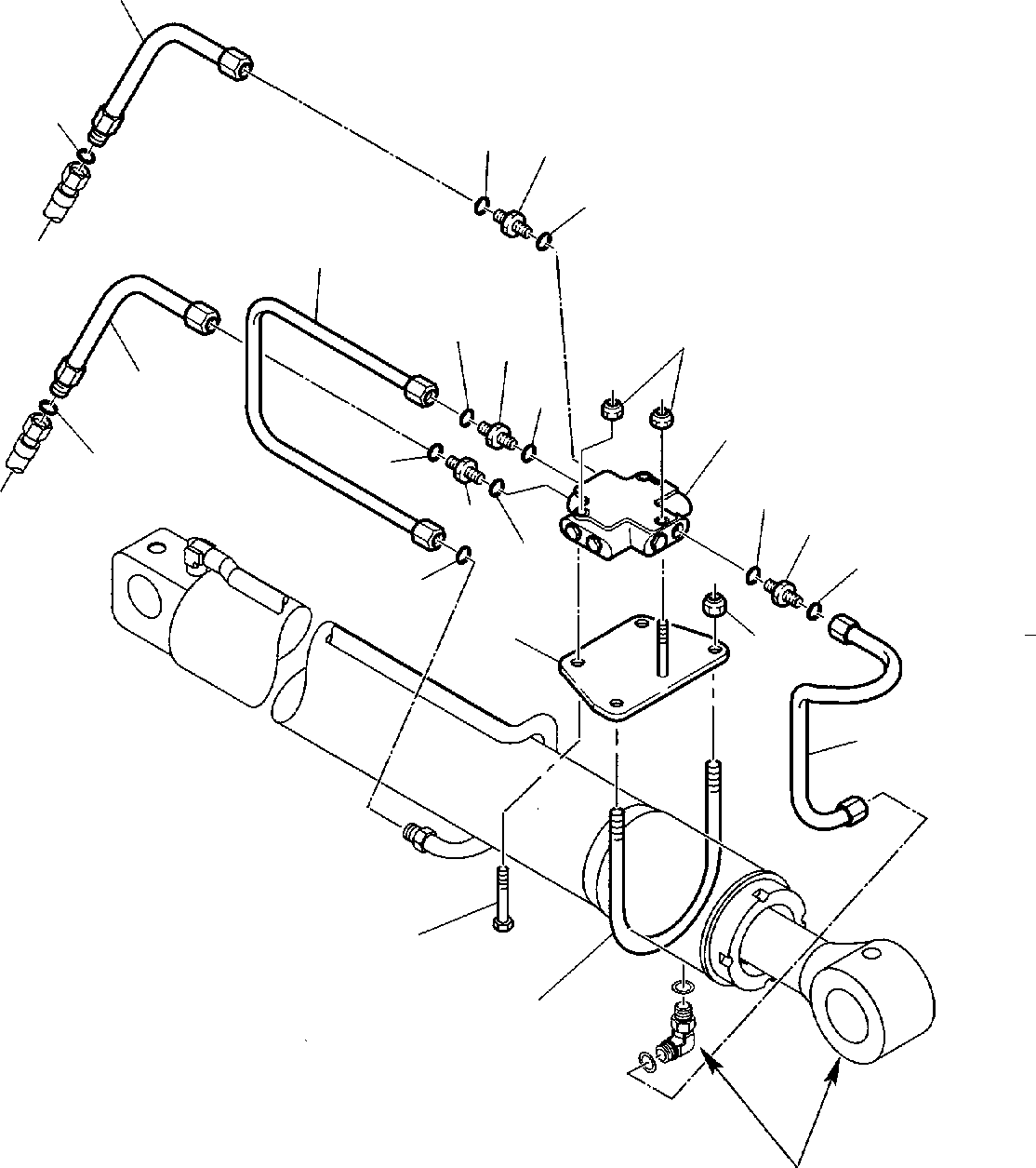 Part 49. HYDRAULIC PIPING (BOOM CYLINDER LINE) (SAFETY VALVE) [6725]