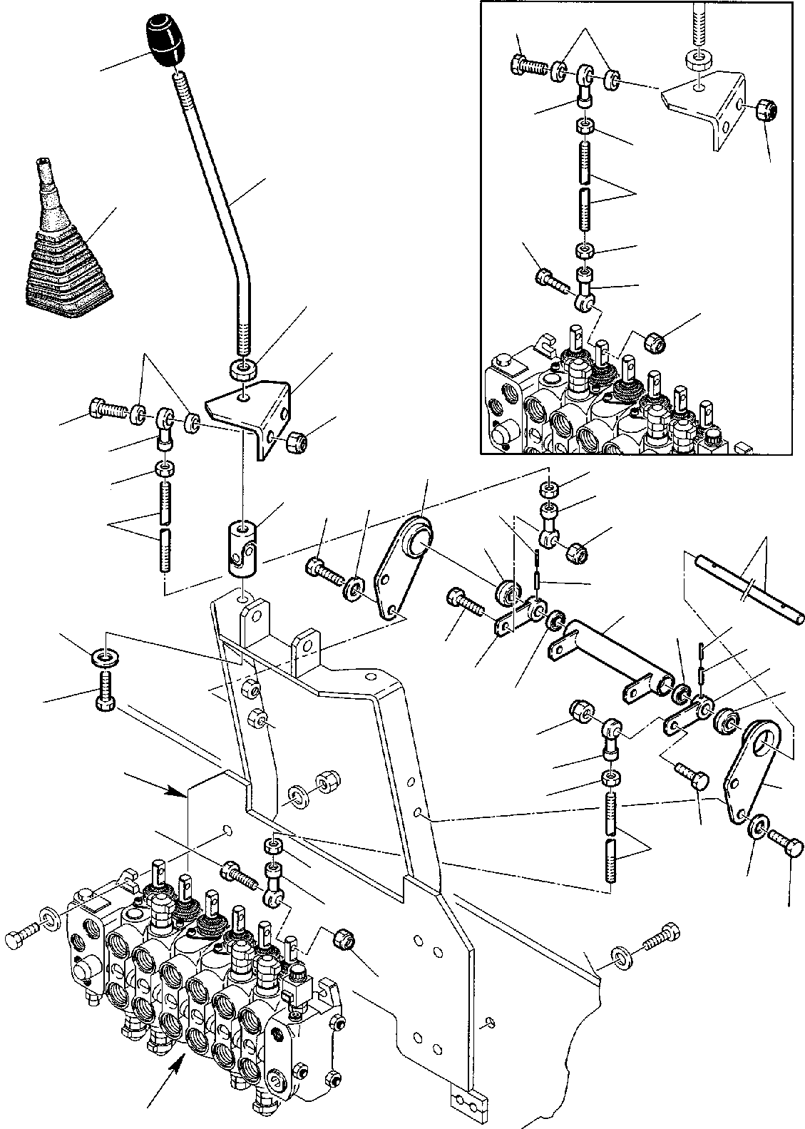 Part 8. BACKHOE CONTROL LEVERS - KOMATSU LAYOUT CONTROL (1/2) [4420]