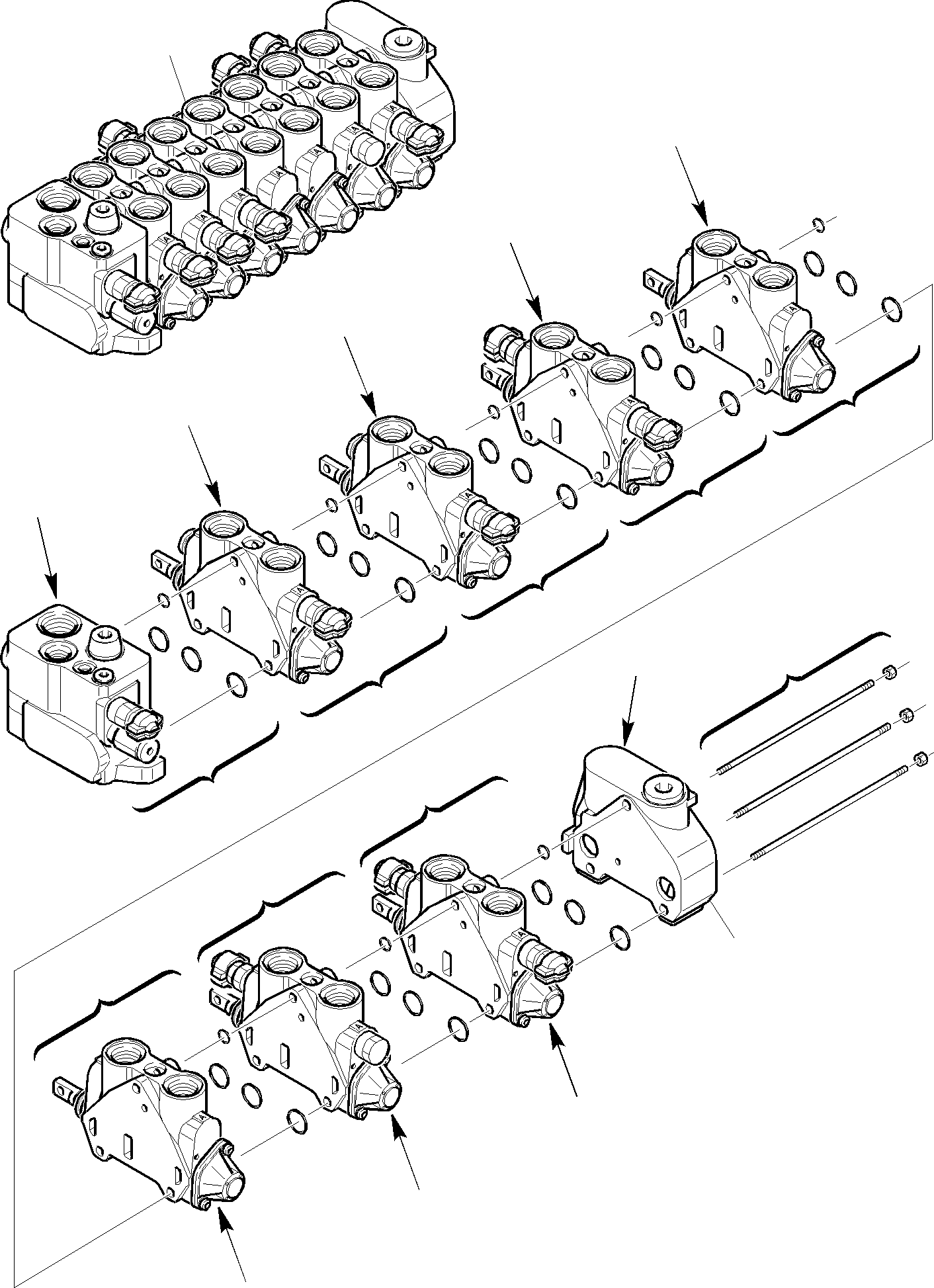 Part 22. CONTROL VALVE (7 SECTIONS) (FOR HAMMER) [6340]