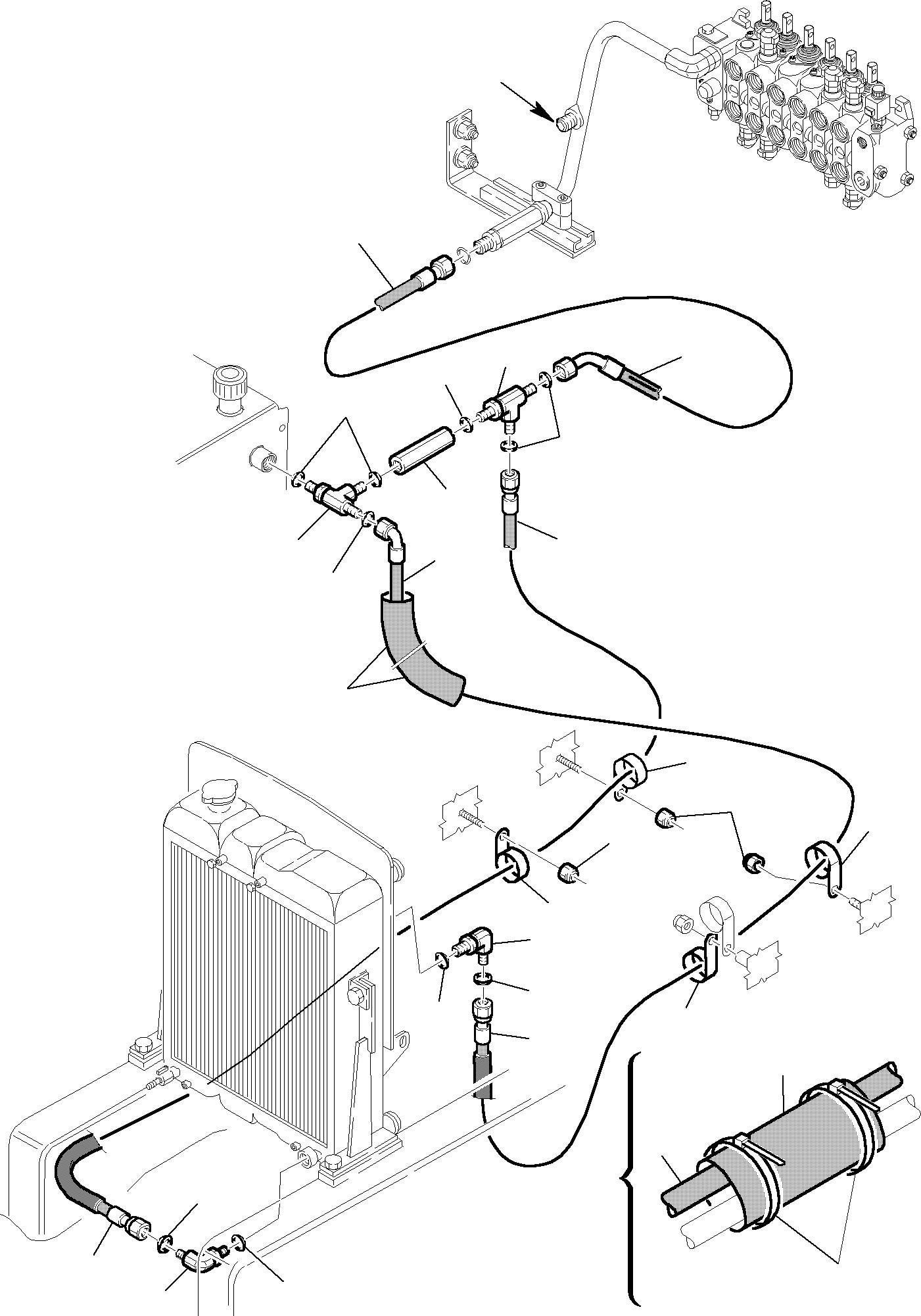 Part 31. HYDRAULIC PIPING (OIL COOLER AND RETURN LINE) (2/2) [6530]