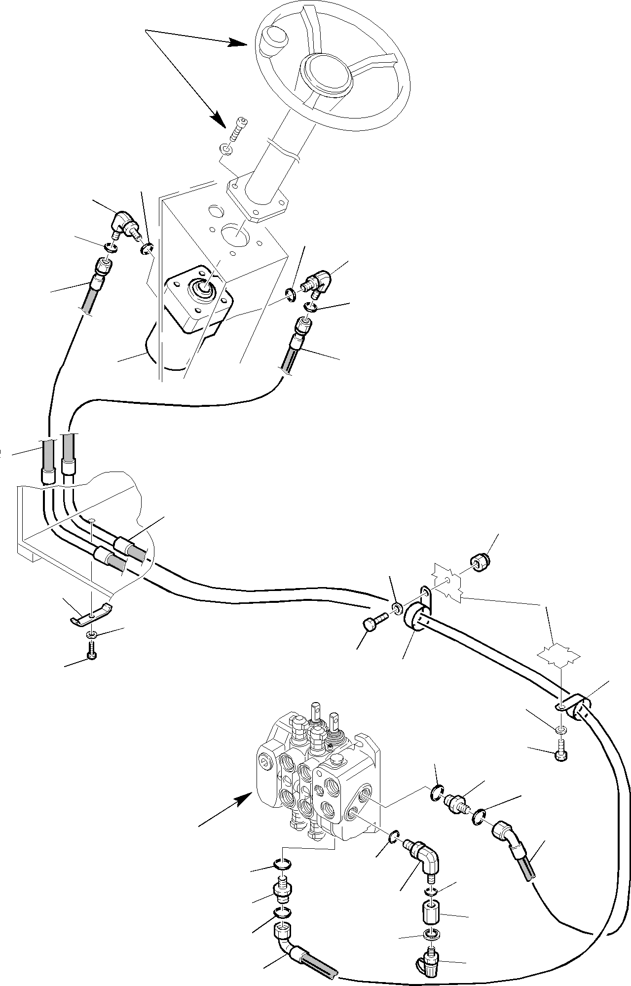 Part 32. HYDRAULIC PIPING (STEERING LINE) (1/2) [6550]