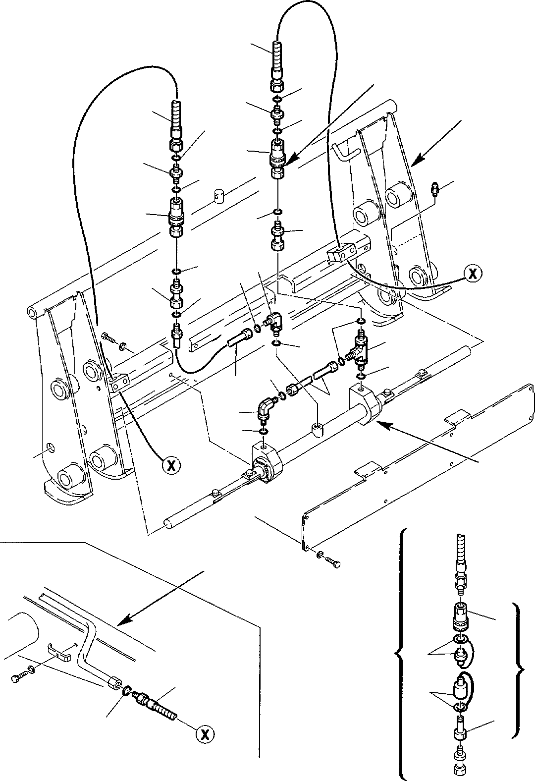 Part 47. BUCKET HYDRAULIC PIPING (FAST COUPLING LINE) (OPTIONAL) [6680]