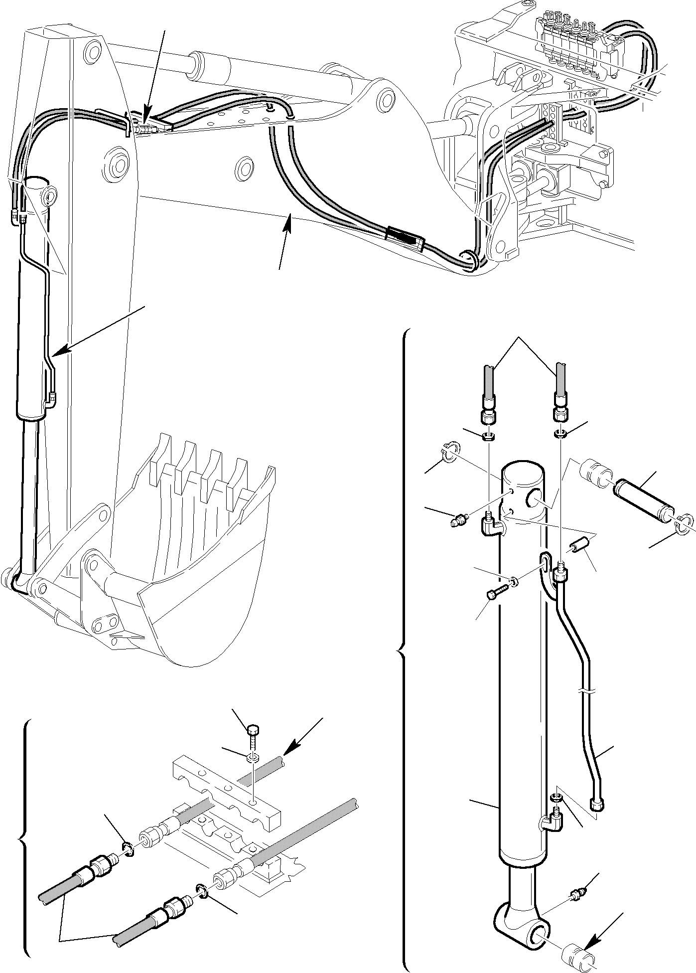 Part 55. HYDRAULIC PIPING (BUCKET CYLINDER LINE) (2/2) [6750]