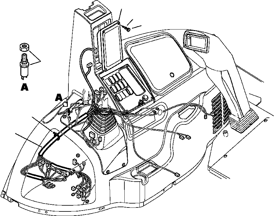 Part |$26. CANOPY WIRING (3/6) LATERAL INDICATOR PANEL [E1610-01A0]