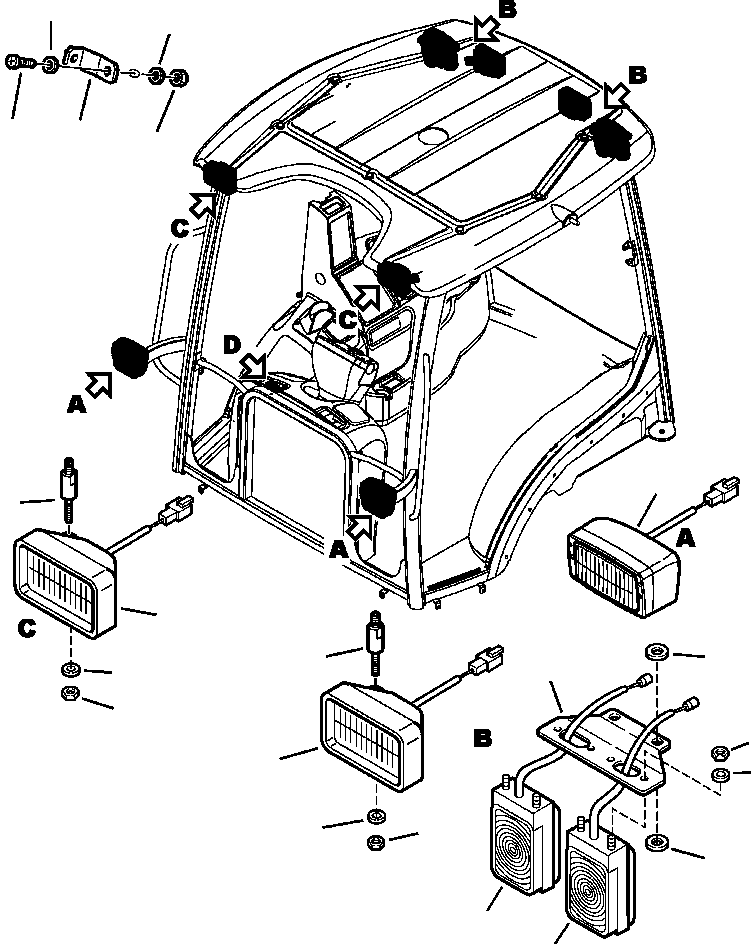 Part |$32. CANOPY WIRING (6/6) LIGHTS [E1625-01A0]