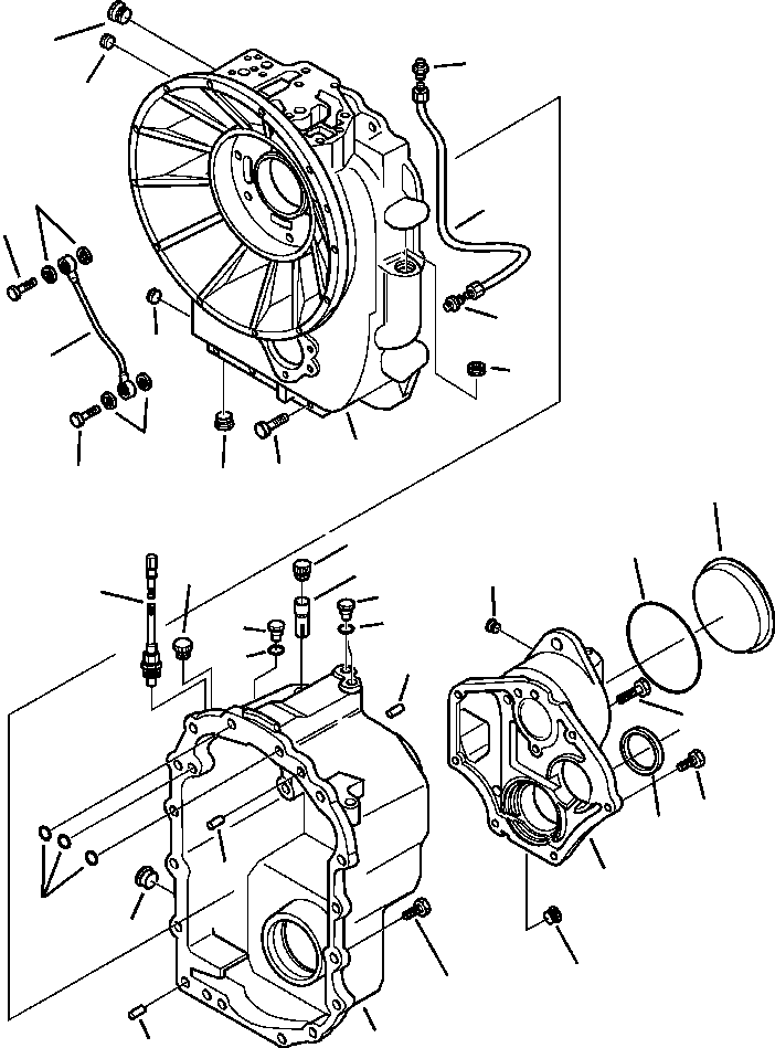 Part |$12. TRANSMISSION - 4WD TUBING AT HOUSINGS (S/N  A13001-A13116 ) [F3203-01A0]