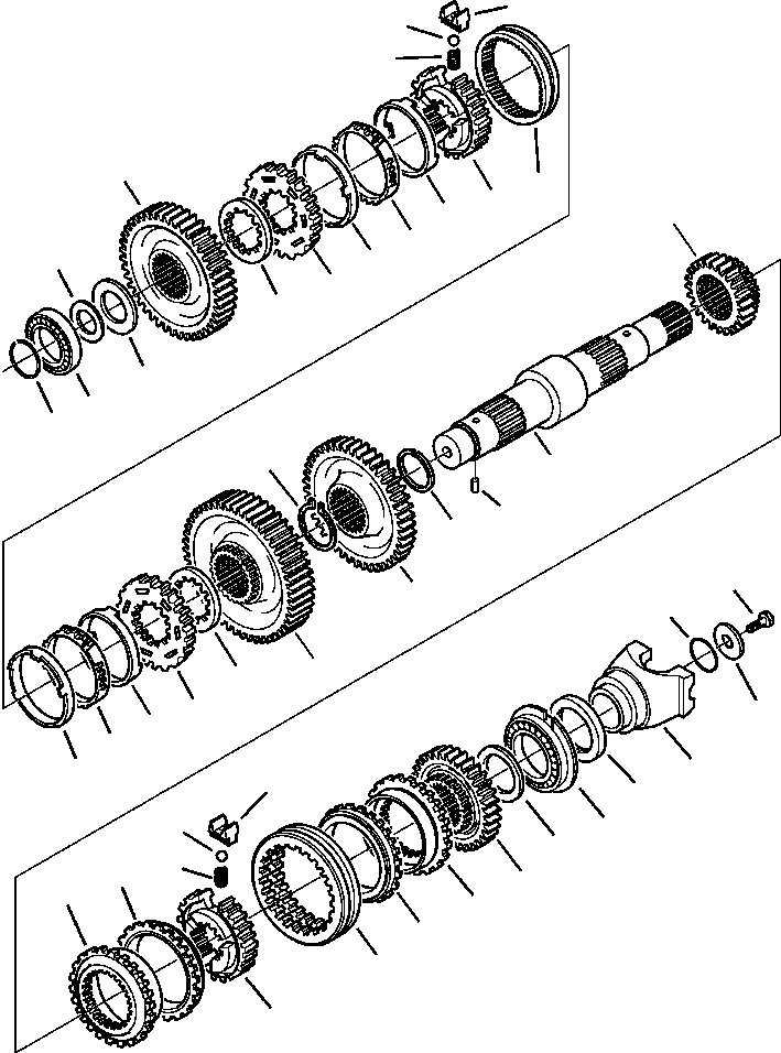 Part |$42. TRANSMISSION - 4WD SYNCHRONIZER SHAFT (S/N  A13117- ) [F3226-01A0]