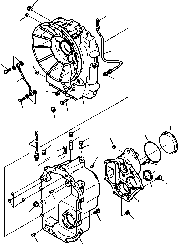 Part |$36. TRANSMISSION - 4WD TUBING AT HOUSINGS (S/N  A13117- ) [F3223-01A0]