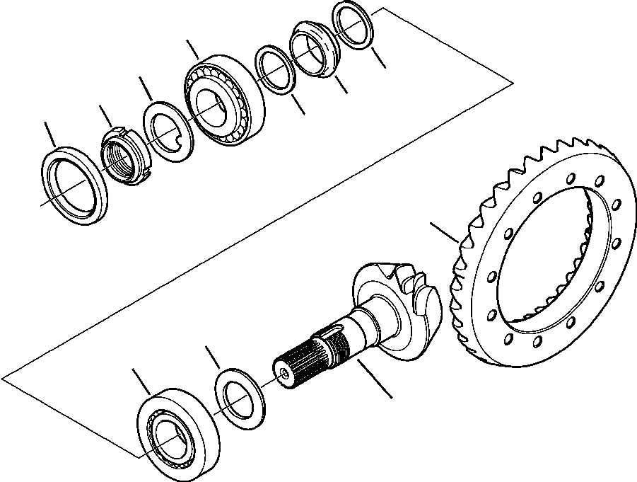 WB1425 WBF10000A01B EAR AXLE ( SEE FIG. F3460-01A0 )