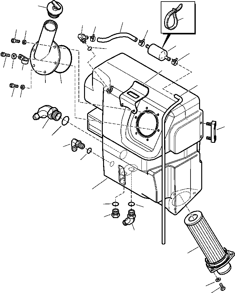 Part |$4. HYDRAULIC TANK (S/N  A13140- ) [H6005-02A0]