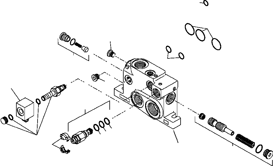 Part |$12. LOADER CONTROL VALVE 2-SPOOL INLET ELEMENT [H6100-02A0]