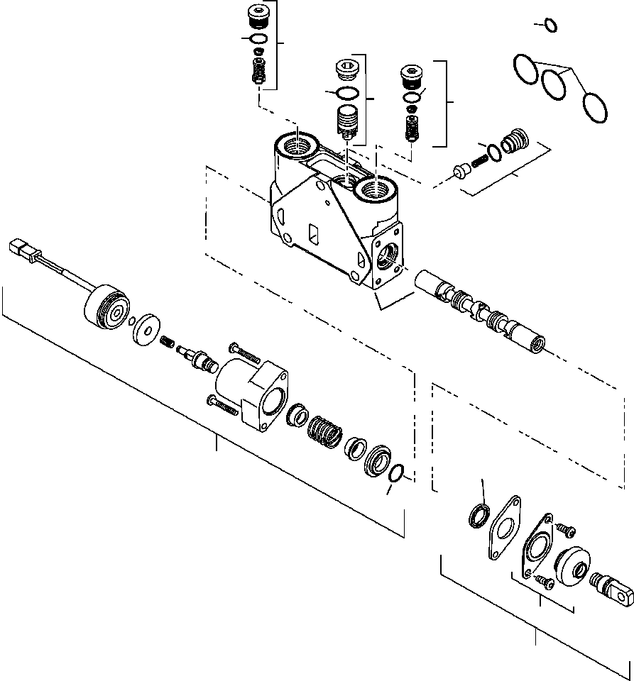 Part |$16. LOADER CONTROL VALVE 2-SPOOL BUCKET ELEMENT [H6100-04A0]