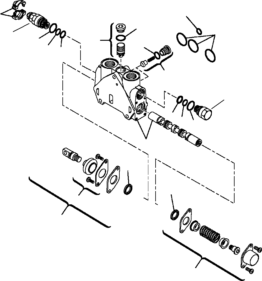 Part |$34. LOADER CONTROL VALVE 7-SPOOL BUCKET ELEMENT [H6200-07A0]