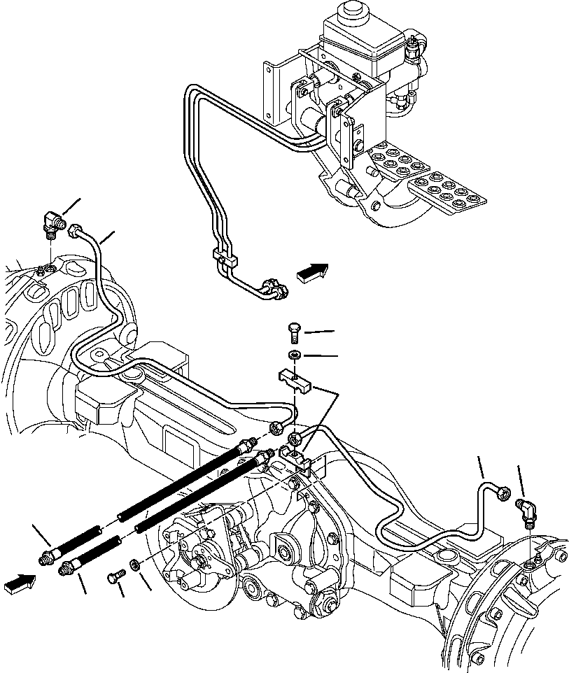 Part |$70. HYDRAULIC PIPING REAR BRAKE LINE [H6540-01A0]