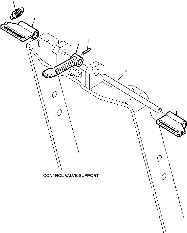 Part |$18. BACKHOE LOCK LEVER CONTROL WITH MECHANICAL CONTROL [K4420-01A0]