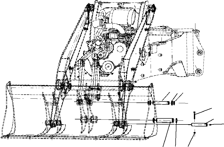 Part |$4. BUCKET HINGE PIN [T1020-01A0]