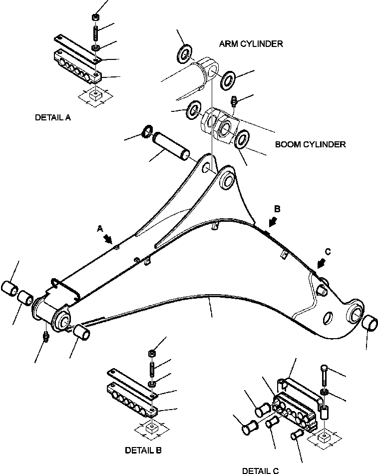 Part |$14. BACKHOE BOOM [T2010-01A0]