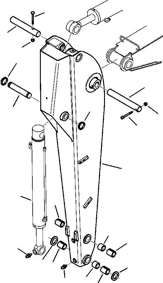 Part |$16. BACKHOE STANDARD ARM [T2015-01A0]