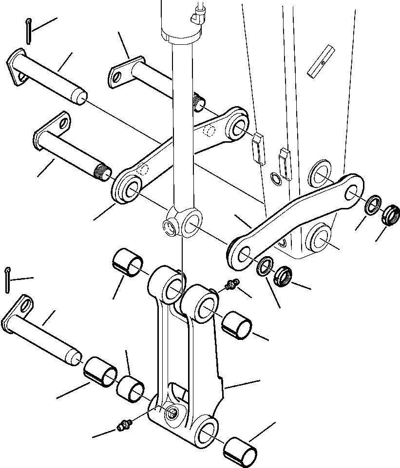 Part |$22. BACKHOE BUCKET LINKAGE STANDARD ARM (S/N  A13001-A13191 ) [T2030-01A0]