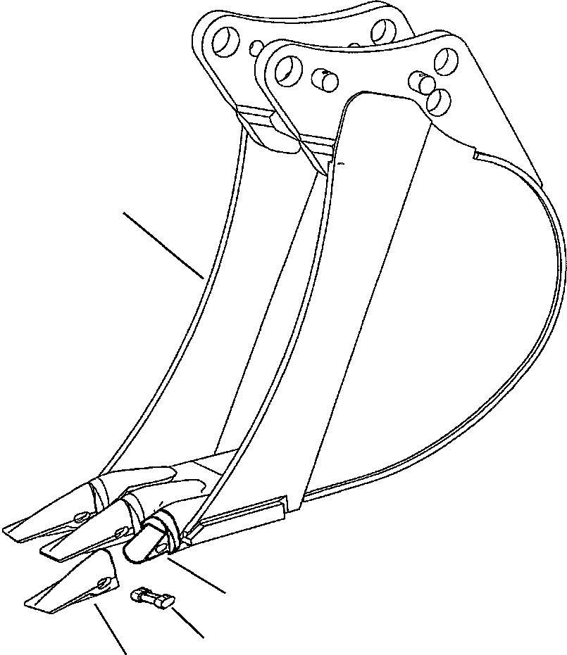 Part |$30. 12 INCH BACKHOE BUCKET [T2035-01A1]