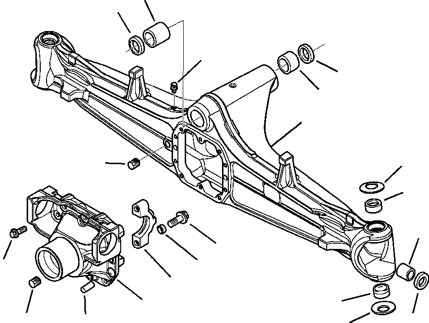 WB1465 WBF10000A00S RONT AXLE (SEE FIG. F3300-01A0 )