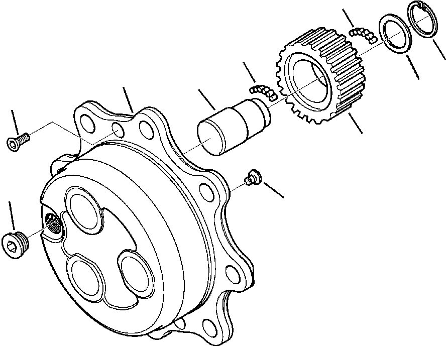 WB1465 WBF10000A00Y RONT AXLE (SEE FIG. F3300-01A0 )