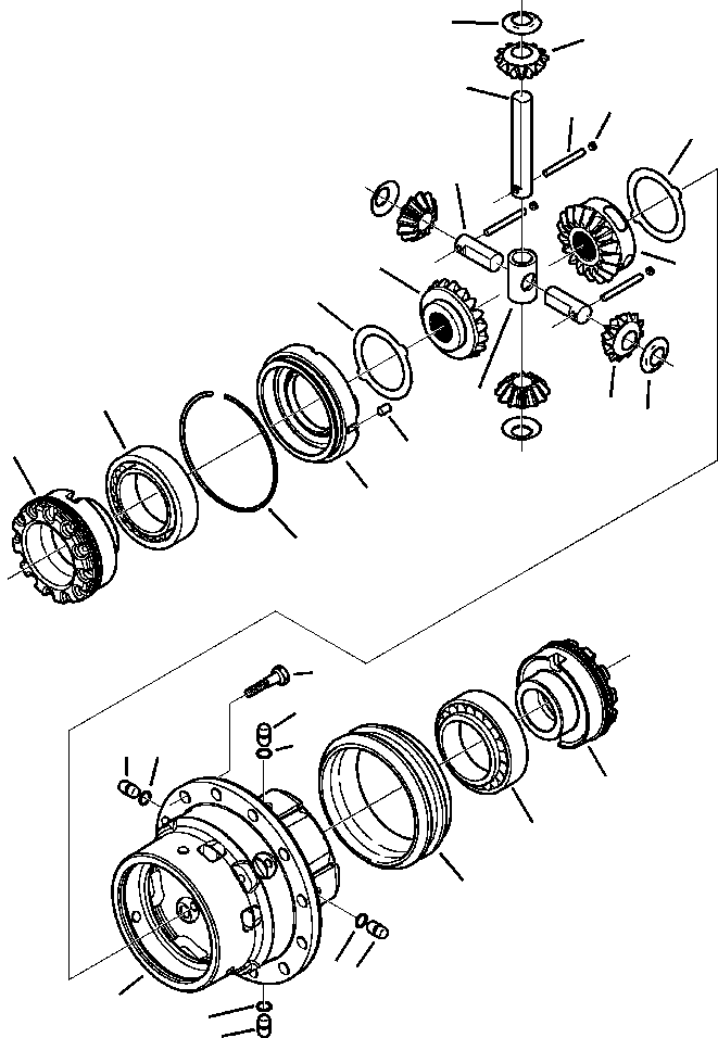 WB1465 WBF10000A01C EAR AXLE (SEE FIG. F3400-01A0 )